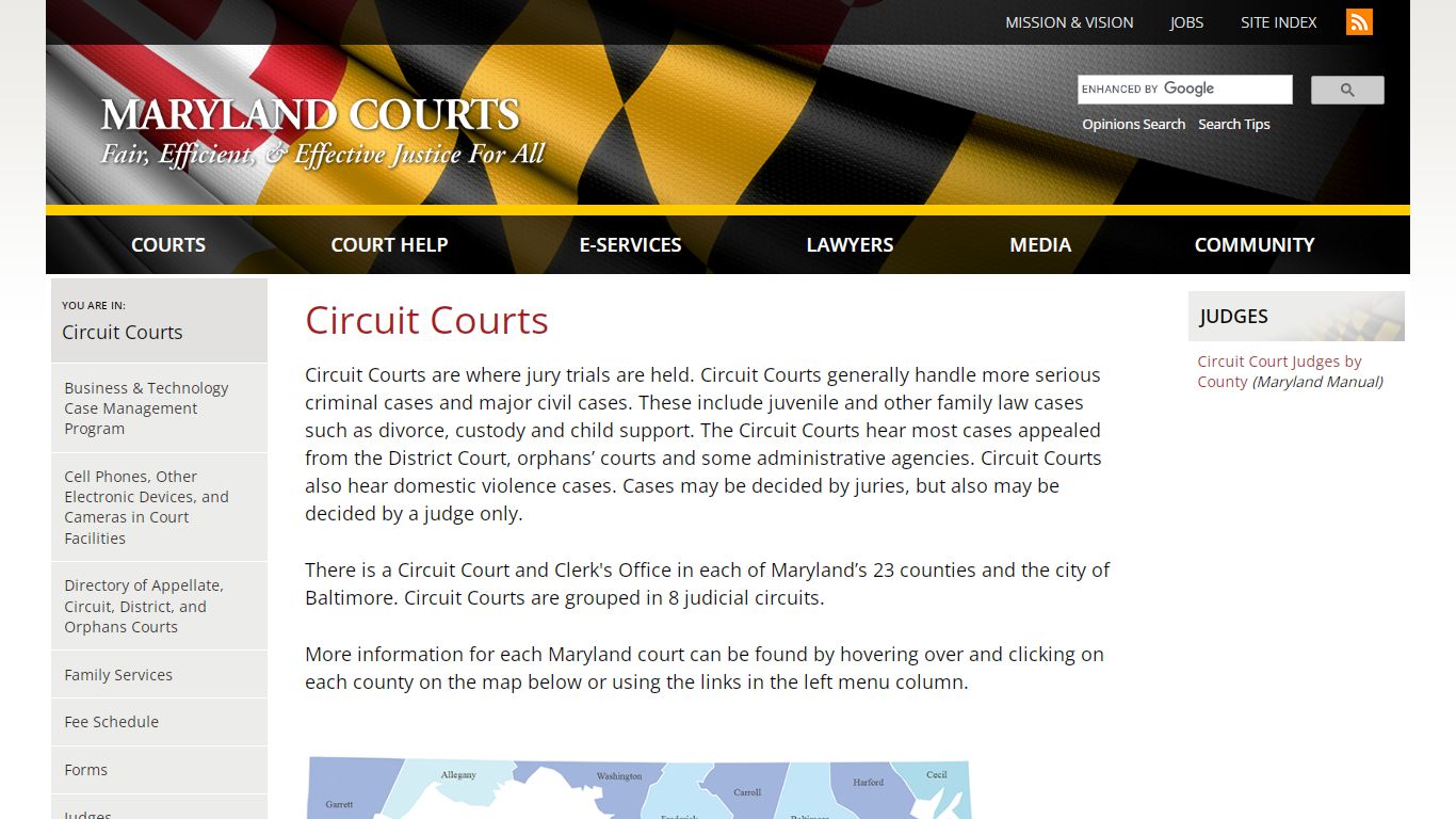 Circuit Courts | Maryland Courts