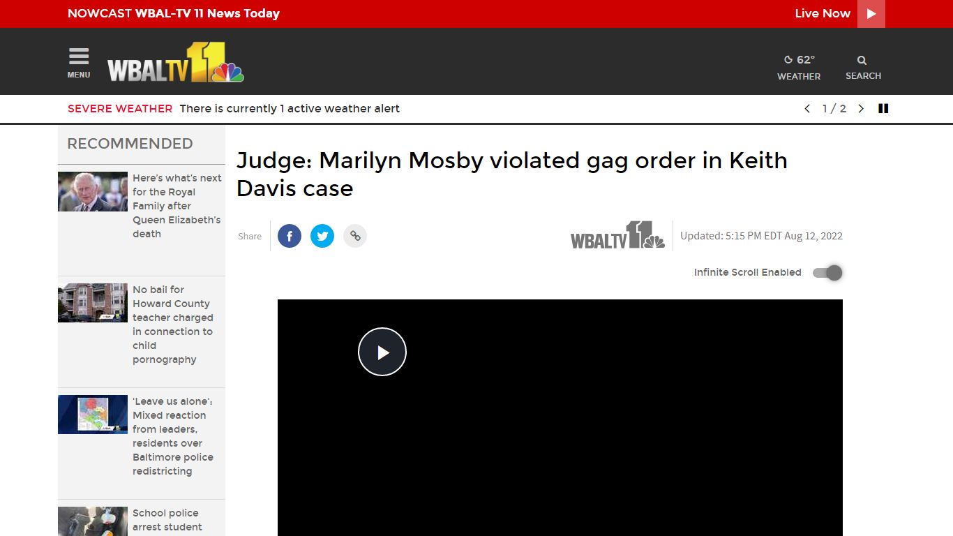 Judge: Marilyn Mosby violated gag order in Keith Davis case